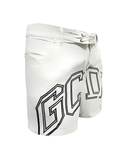 Gcds White Beachwear for men