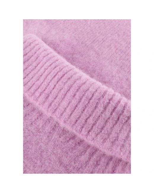 Notre-v Truien & Vesten ,Paars ,Lila Alpaca Gebreide Trui in het Purple