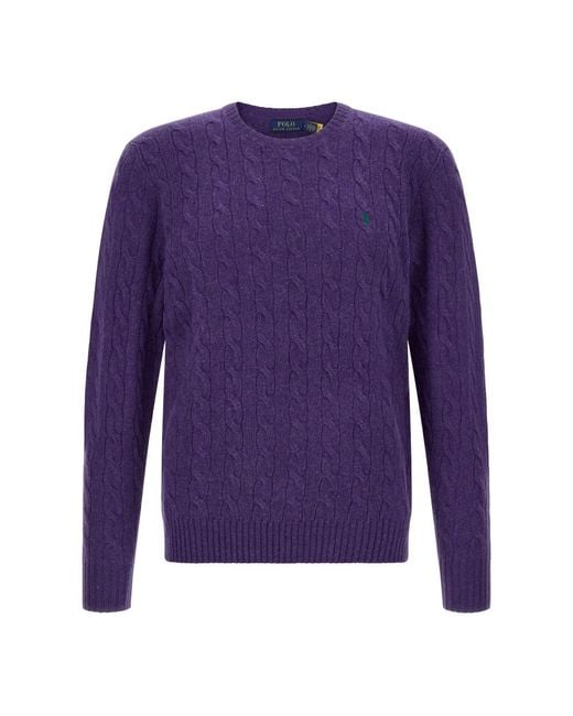 Polo Ralph Lauren Purple Round-Neck Knitwear for men