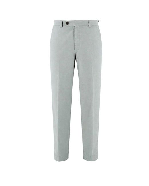 Berwich Gray Straight Trousers for men