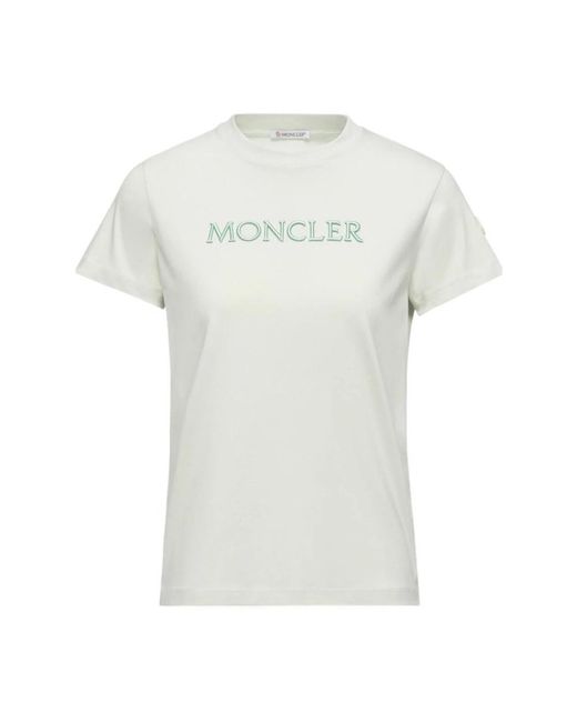 Moncler White T-Shirts