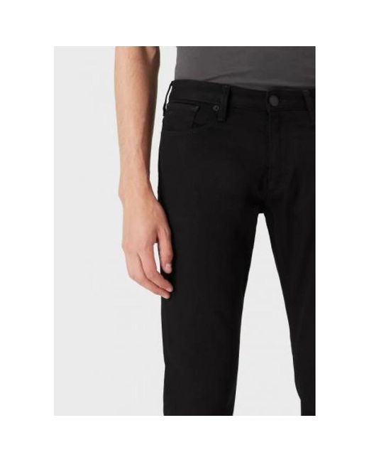 Emporio Armani Black Slim-Fit Trousers for men