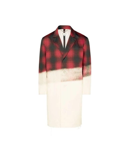Maison Margiela Red Single-Breasted Coats