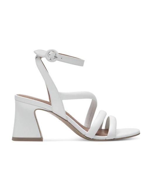 Tamaris White Weiße elegante flache sandalen