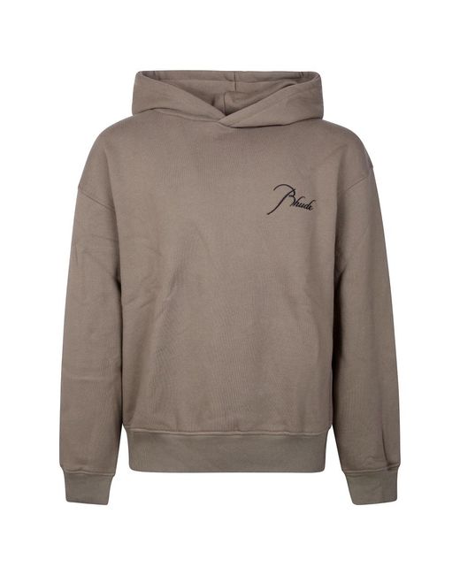 Rhude Gray Hoodies for men