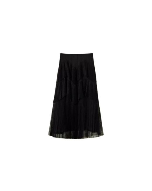 Twinset Black Midi Skirts