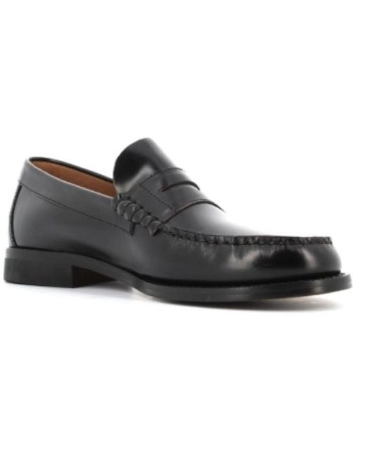 Antica Cuoieria Black Loafers for men