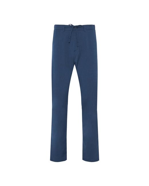 Canali Blue Slim-Fit Trousers for men