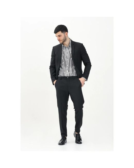 Patrizia Pepe Black Suit Trousers for men
