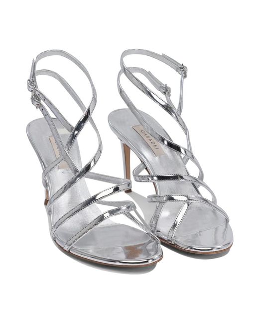 Casadei High Heel Sandals in het Metallic