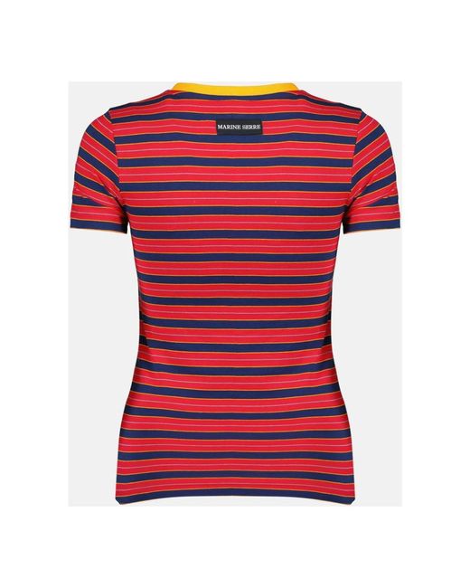 MARINE SERRE Red T-Shirts