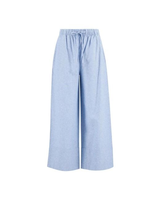 Barbour Blue Wide Trousers