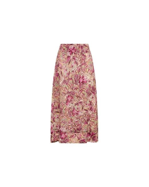 Maliparmi Pink Midi Skirts