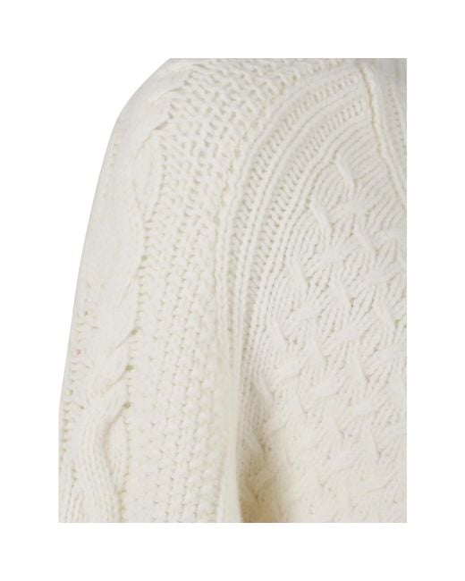Dondup White Round-Neck Knitwear