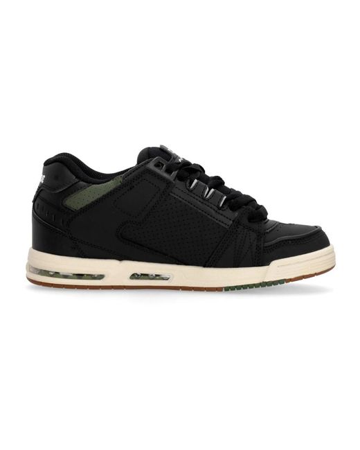 Globe Schoenen ,Zwart ,Leer Zwarte Combat Skateschoenen Voor in het Black voor heren