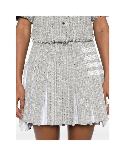 Thom Browne Gray Short Skirts