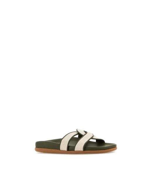 Ancient Greek Sandals Natural Sliders