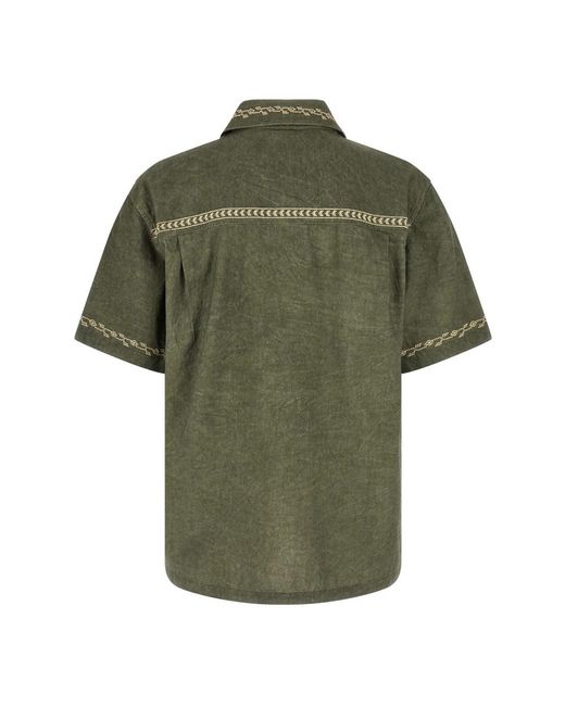 Isabel Marant Green Short Sleeve Shirts for men