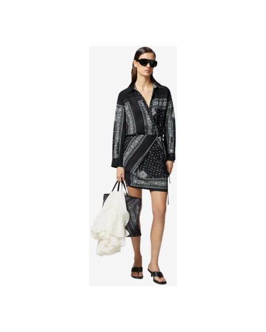 Pinko Black Wrap Dresses
