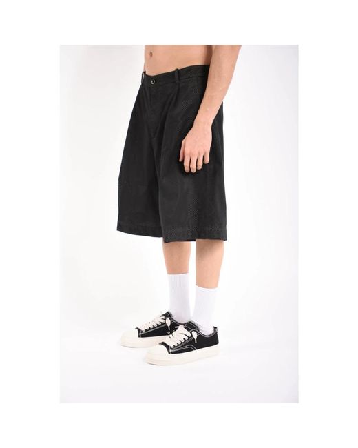 Nine:inthe:morning Black Long Shorts for men