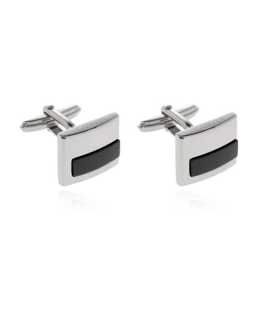 Cufflinks & Tie Clips di Lanvin in Metallic da Uomo