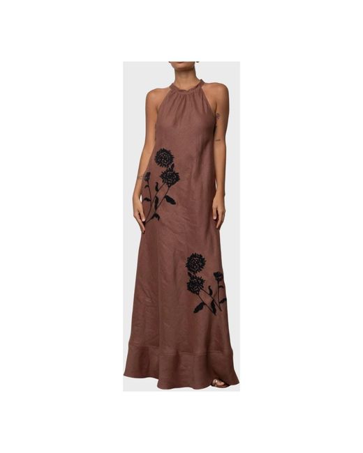 Maxi Dresses Kaos de color Brown