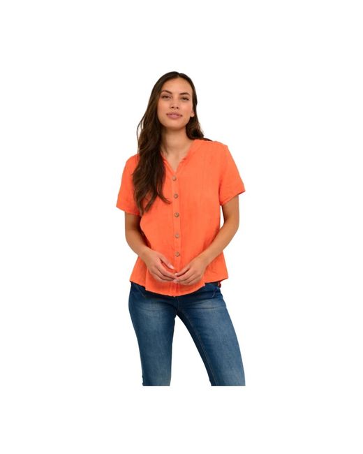 Shirts Cream de color Orange