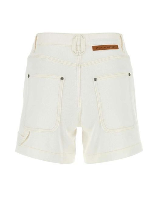 Stella McCartney Natural Denim Shorts