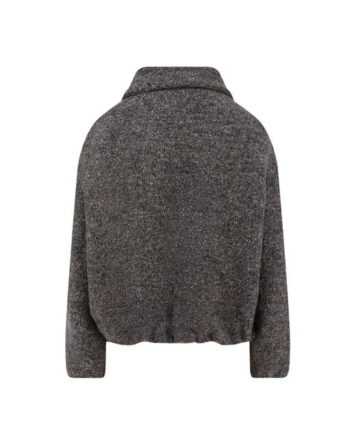 Alysi Gray Bomber Jackets