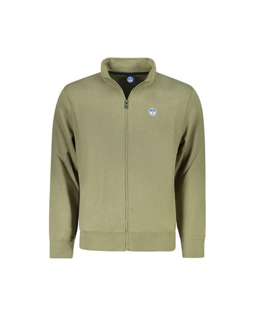 North Sails Green Zip-Throughs for men