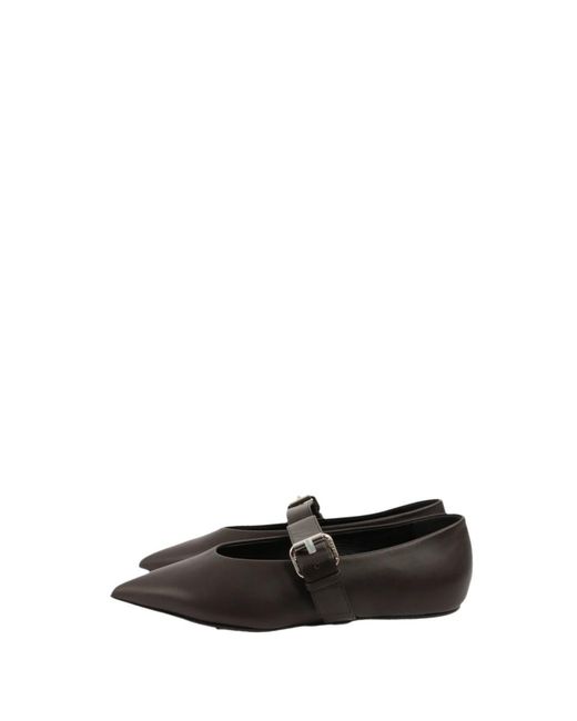 Max Mara Black Ballerina Shoes