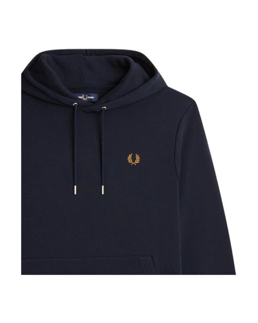 Fred Perry Blue Hoodies for men