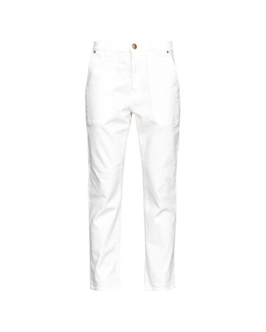 Trousers > cropped trousers Pinko en coloris White