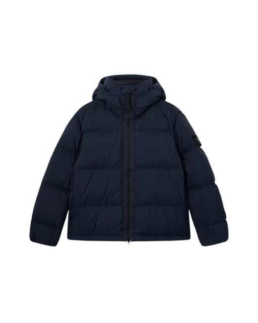 Down Jackets di Stone Island in Blue da Uomo