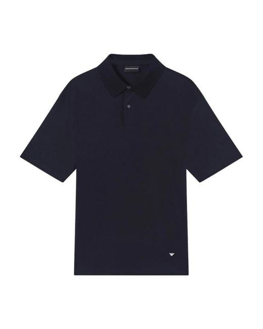 Emporio Armani Blue Polo Shirts for men