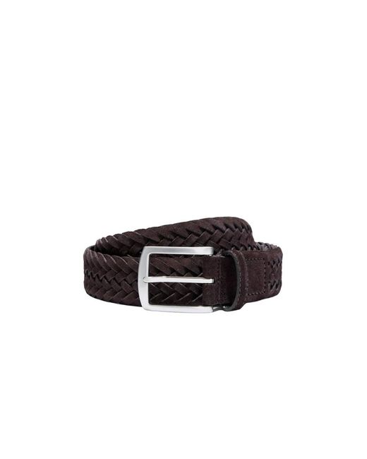 Scarosso Black Belts for men