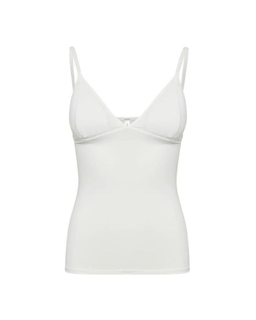 Gestuz White Sleeveless Tops