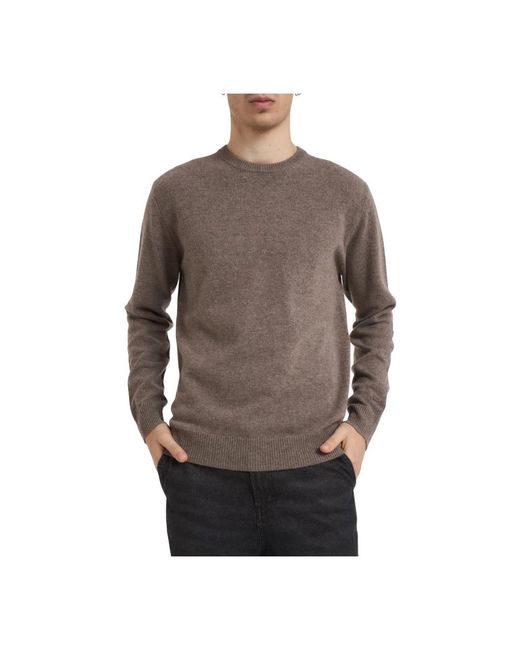 Mc2 Saint Barth Gray Round-Neck Knitwear for men
