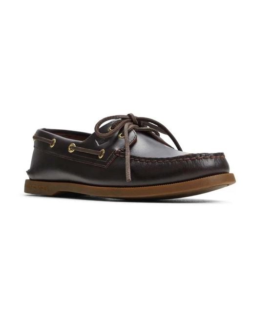 Sperry Top-Sider Black Boat Shoes for men