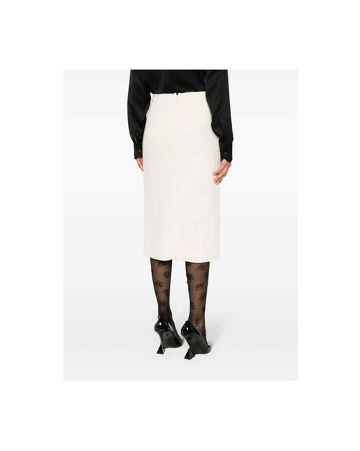 N°21 White Midi Skirts