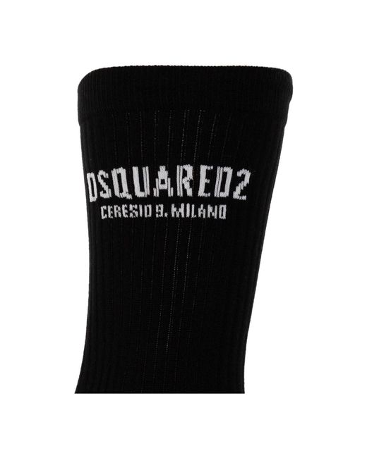 DSquared² Baumwollsocken mit Logo in Black für Herren