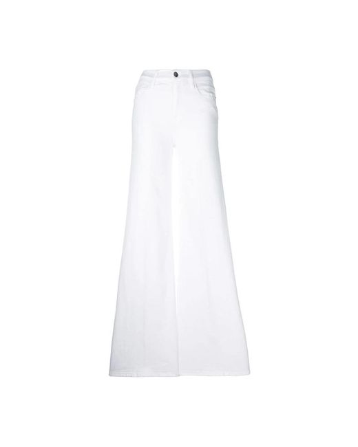 Pantalones palazzo blancos FRAME de color White