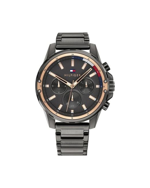 Tommy Hilfiger Mason Multifunction Watch in Metallic für Herren