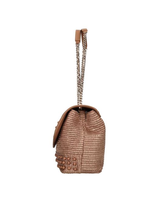 La Carrie Brown Shoulder Bags