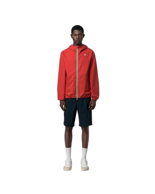 K-Way Jack Stretch Dot Jacket in het Red voor heren