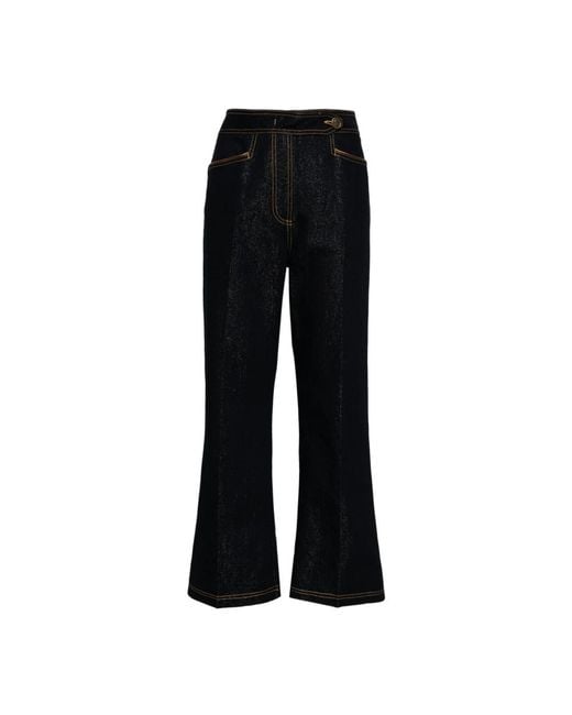 Etro Black Boot-Cut Jeans