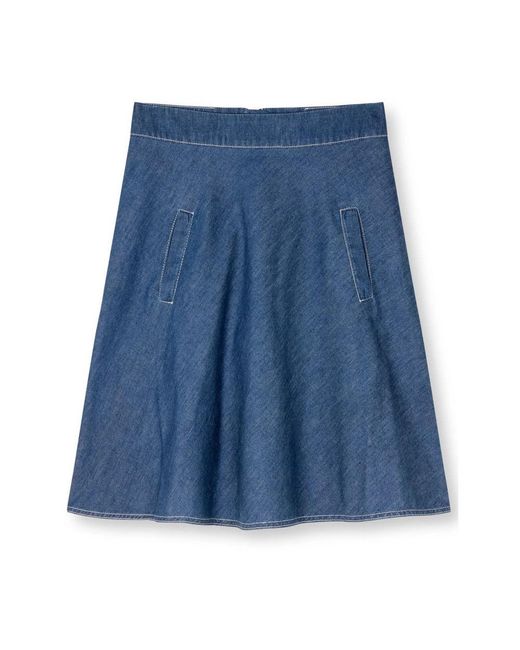 Mads Nørgaard Blue Denim Skirts
