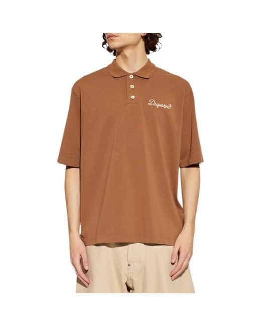 DSquared² Brown Polo Shirts for men