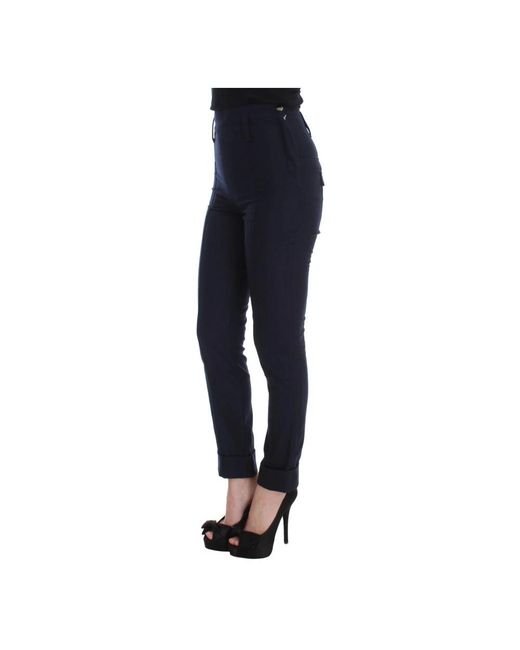 Ermanno Scervino Blue Slim-Fit Trousers