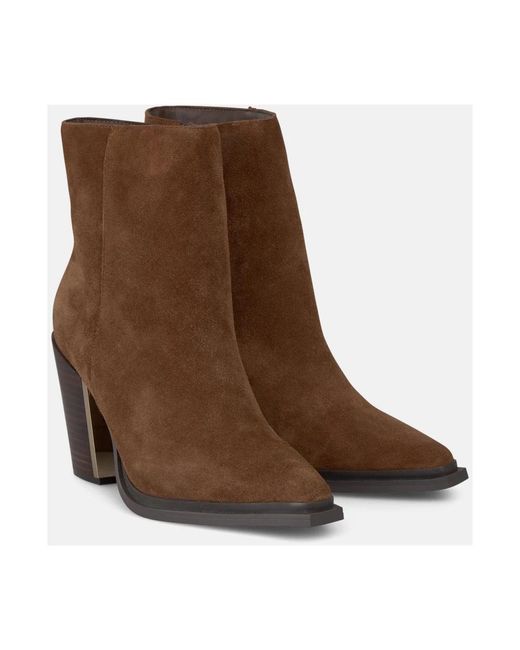 Alma En Pena. Brown Cowboy & Biker Boots